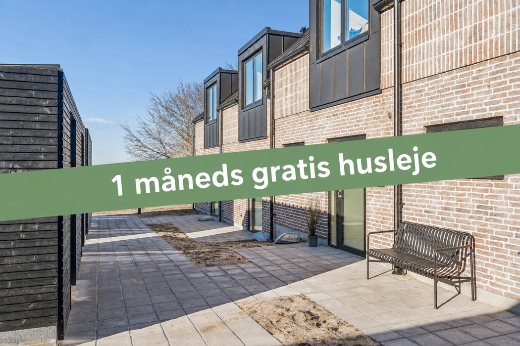 Rækkehus i 2-plan i Vestbjerg – tæt på indkøb - 1 måneds gratis leje 1